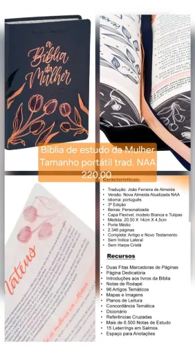 Bíblia de estudo da Mulher. Nova Lacrada.