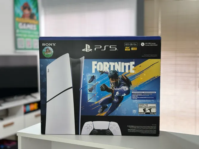 PS5 PlayStation 5 Slim Fortnite *** Lacrado ( Loja Física )