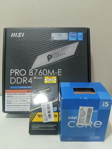 Kit i5 12400F + Monitor Samsung Odyssey G5 27`` 180Hhz Curvo