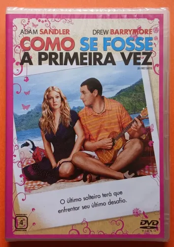 Dvd (Lacrado) Como Se Fosse a Primeira Vez - Adam Sandler
