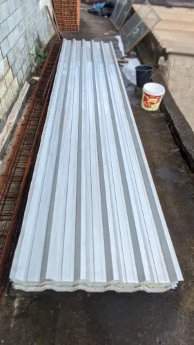 5 Telhas Sanduíche Galvanizada 5 metros x 1 metro