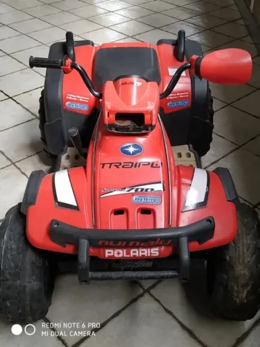 Quadriciclo Eletrico Infantil Peg-pérego Polaris Sportsman 700 Twin 12v Vermelh