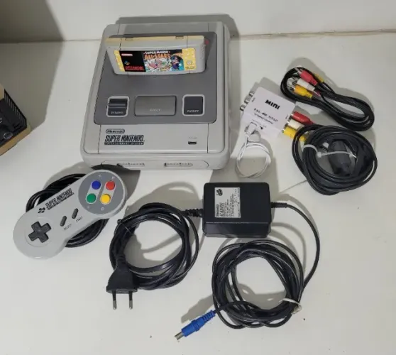 Super Nintendo Europeu Funcionando