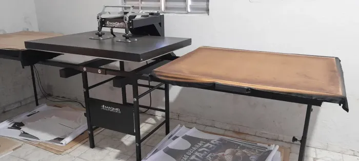 Prensa termica 100x80 Duas bandejas