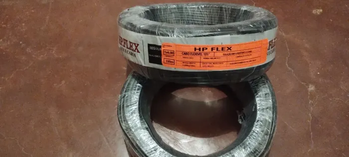 Rolo de fio 6 mm com 100 m boa qualidade para sua instalação