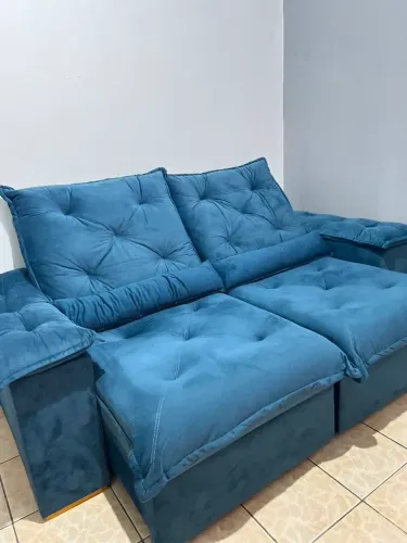 Sofá retrátil e reclinável 2 metros