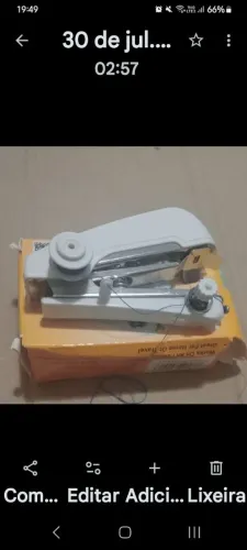 Mini máquina de costura manual: