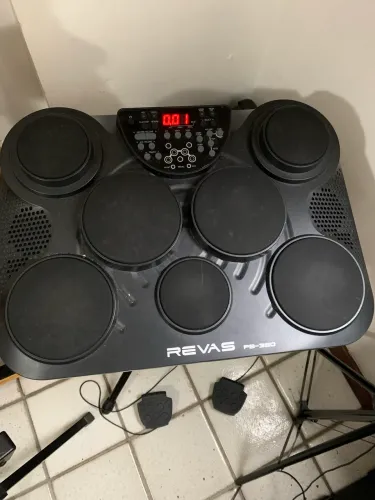 Bateria Eletrônica Revas PB-350 + Suporte