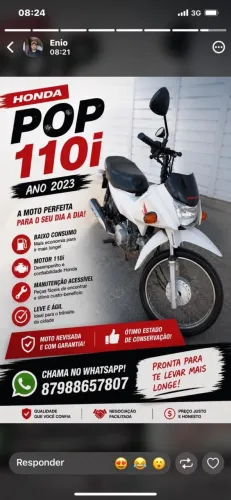 Vendo POP 110i 2023