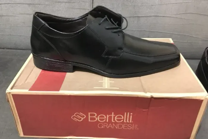 Sapato Masculino Bertelli 90.100 Casual Social Confortável - preto - número 47