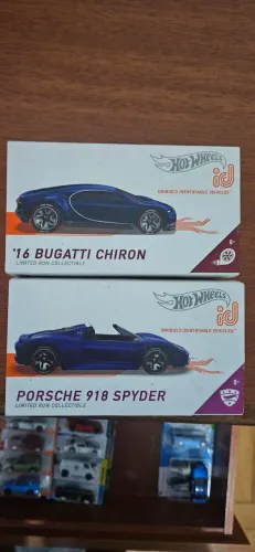 Hot Wheels Id Porsche e Bugatti