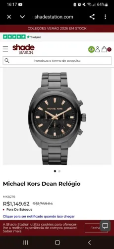 Vendo Relógio Michel Kors Original 