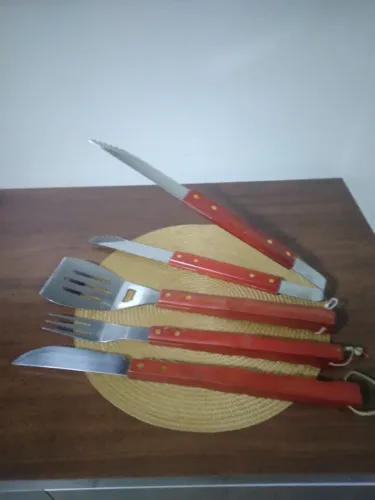jogo de talheres para churrasco Mundial Gourmet 4 peças