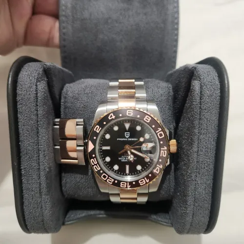 Relógio Pagani Design PD-1662 GMT (Estilo "Root Beer") - Automático
