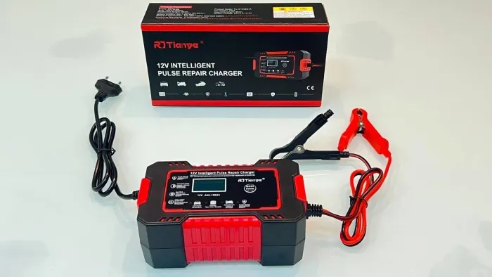 Carregador bateria 12v 4Ah - 100aH, carro, moto, carga inteligente