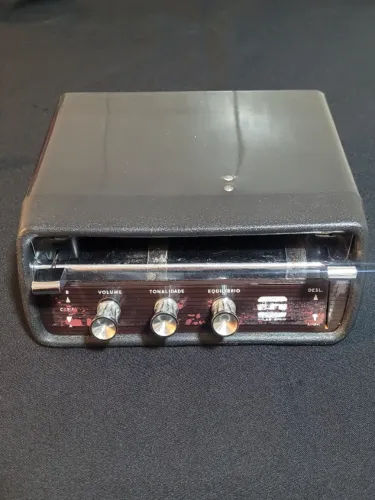 RARO TOCA-CARTUCHO AUTOMOTIVO TELESPRING STEREO 8 ORIGINAL DOS ANOS 60/70 + CARTUCHO LOUIS