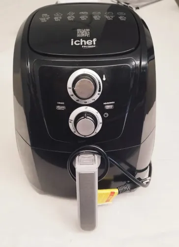 Fritadeira Elétrica Airfryer iChef AllSpace Polishop Black 4L | 127V