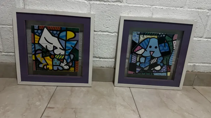 Quadros decorativos do Romero britto