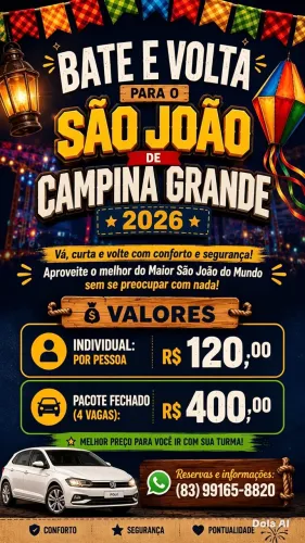 BATE E VOLTA CAMPINA GRANDE