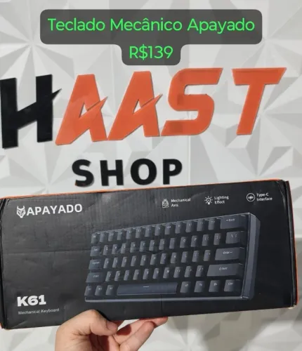 Teclado Mecânico Apayado Novo