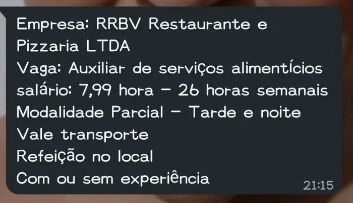 Vaga parcial