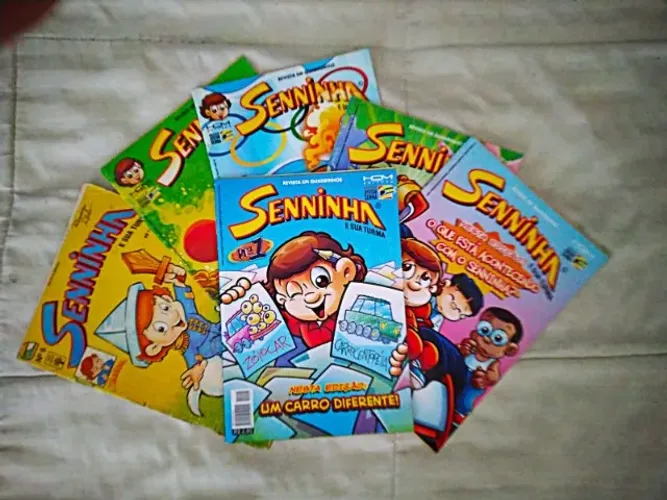 GIBI SENNINHA 6 VOL COLEÇÃO + POSTER HQM ABRIL RARIDADE QUADRINHOS