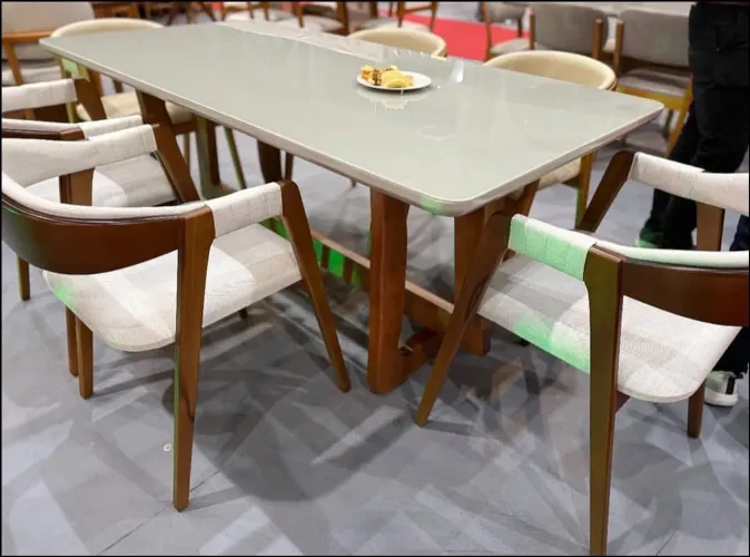 Mesa de Jantar 6 Cadeiras Monarco Em madeira - Nova e Embalada!!