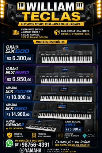 Teclado Yamaha sx600 /sx620/ sx720+ / sx920 / Genos2