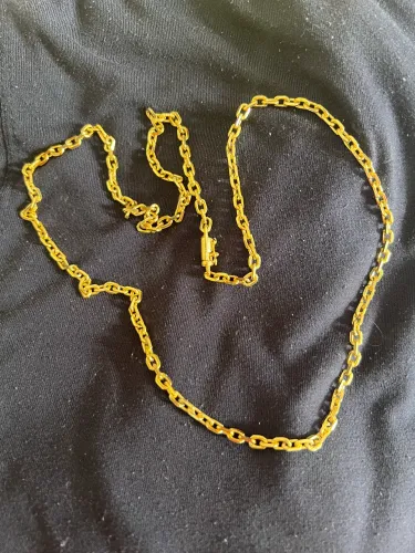 Cordão banhado a ouro 18K e 24K