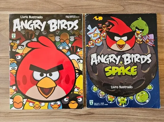 Álbum Angry Birds 2 unidades (Angry Birds + Angry Birds Space) Incompletos