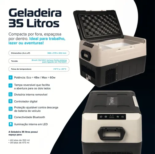 GELADEIRA RESFRIAR 35 LITROS