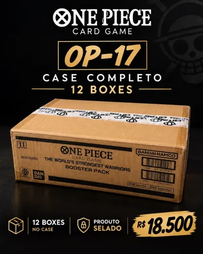 ? ONE PIECE OP-17 ? CASE COMPLETO SELADO | 12 BOXES | R$ 18.500 ?