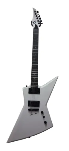 Guitarra Explorer (hh) Solar Eb4-6w Branco Fosco 