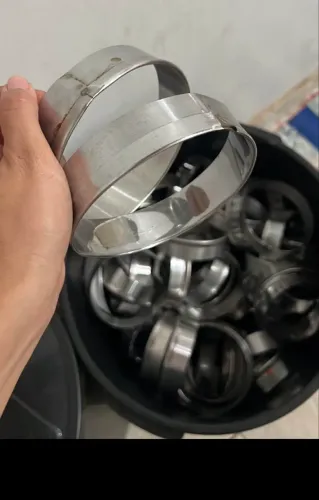 Aro de inox para hambúrguer N12