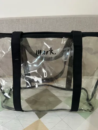 Bolsa transparente Mark em plástico PV C firme
