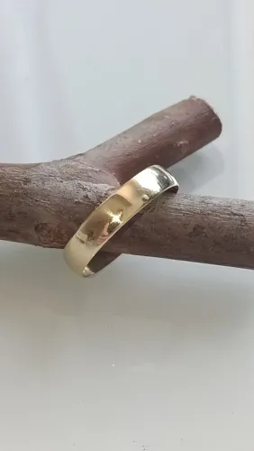Aliança ouro 18k - 2,1g