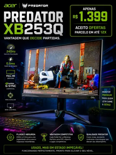 Monitor Acer 240hz premium