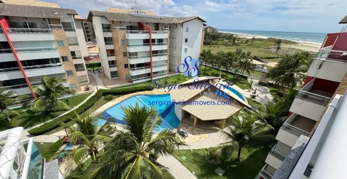 Cobertura pé na areia no Porto das Dunas com 3 quartos!
