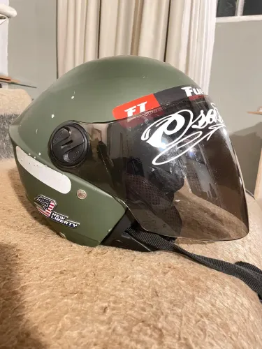 Capacete motocicleta aberto Pro Tork New Liberty Thee 3 Elite TAM 60 Verde Militar