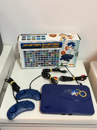 Master System Evolution Tec Toy 132 Jogos Original Com Caixa + 2 Controles Originais