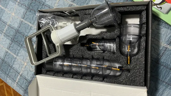 Kit Ventosaterapia 12 Peças C/ Pistola e Livro - Pouco Usado