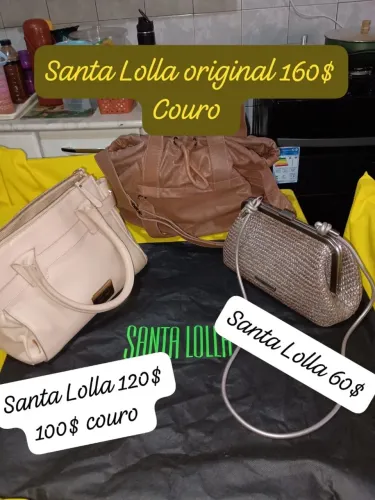 Bolsa Santa Lolla couro original 