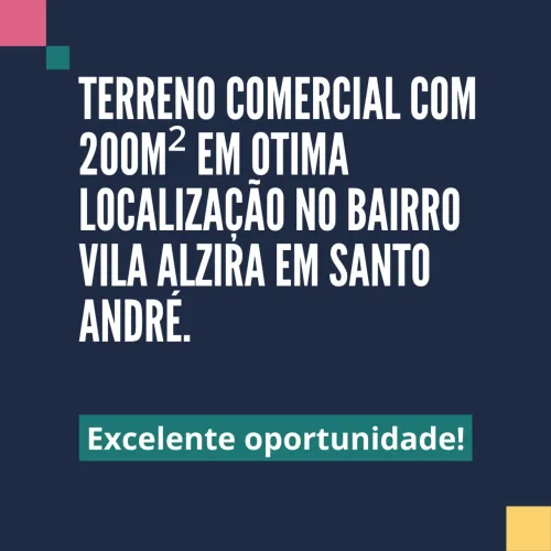 TERRENO para ALUGUEL com 200m² no bairro Vila Alzira com 0 quartos e 0 vagas. Santo André,
