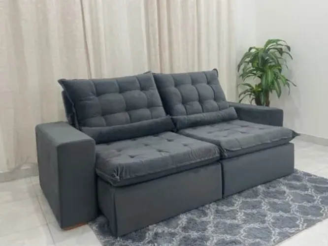 Sofá Retrátil e Reclinável 2.00m Small - Entrega Rápida