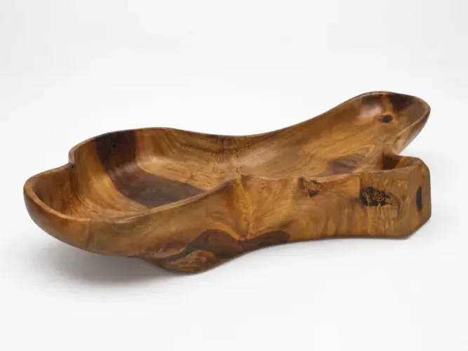 Gamela de Madeira Artesanal para Decoração e Mesa Posta