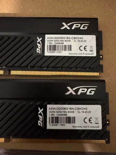 Memória ram XPG 3200hz