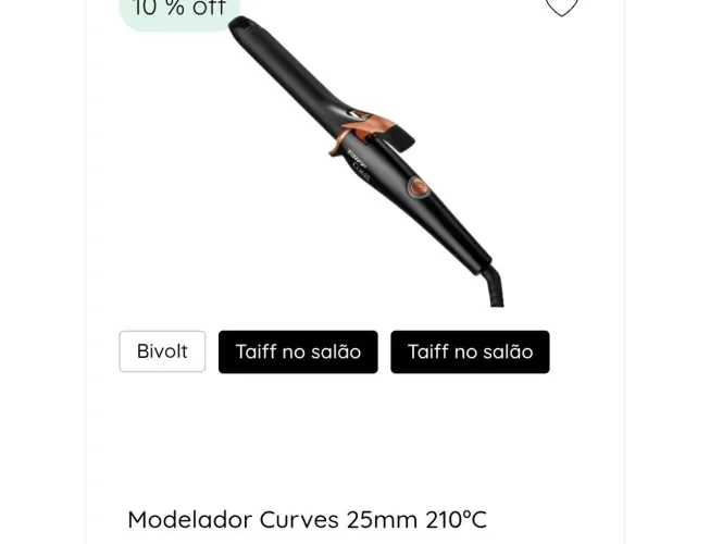 Babyliiss da Taiff NOVO SEM USO, só fora da caixa. Excelente produto e marca.