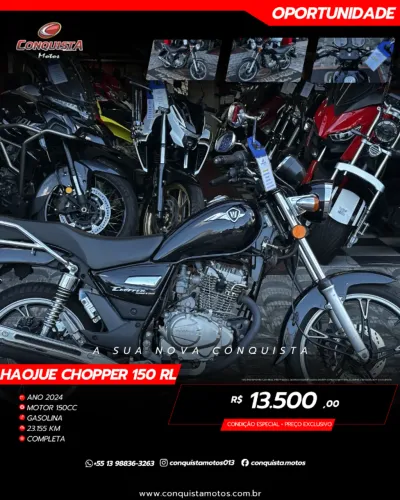Chopper 150 2024 Completa | Apenas 23.000Km