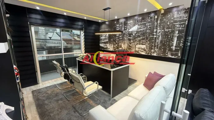 SALA COMERCIAL MOBILIADA, 40m², PARA LOCAÇÃO JD BOM CLIMA GUARULHOS