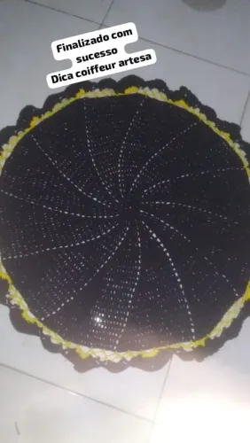 Tapete 80X80 em barbante novo